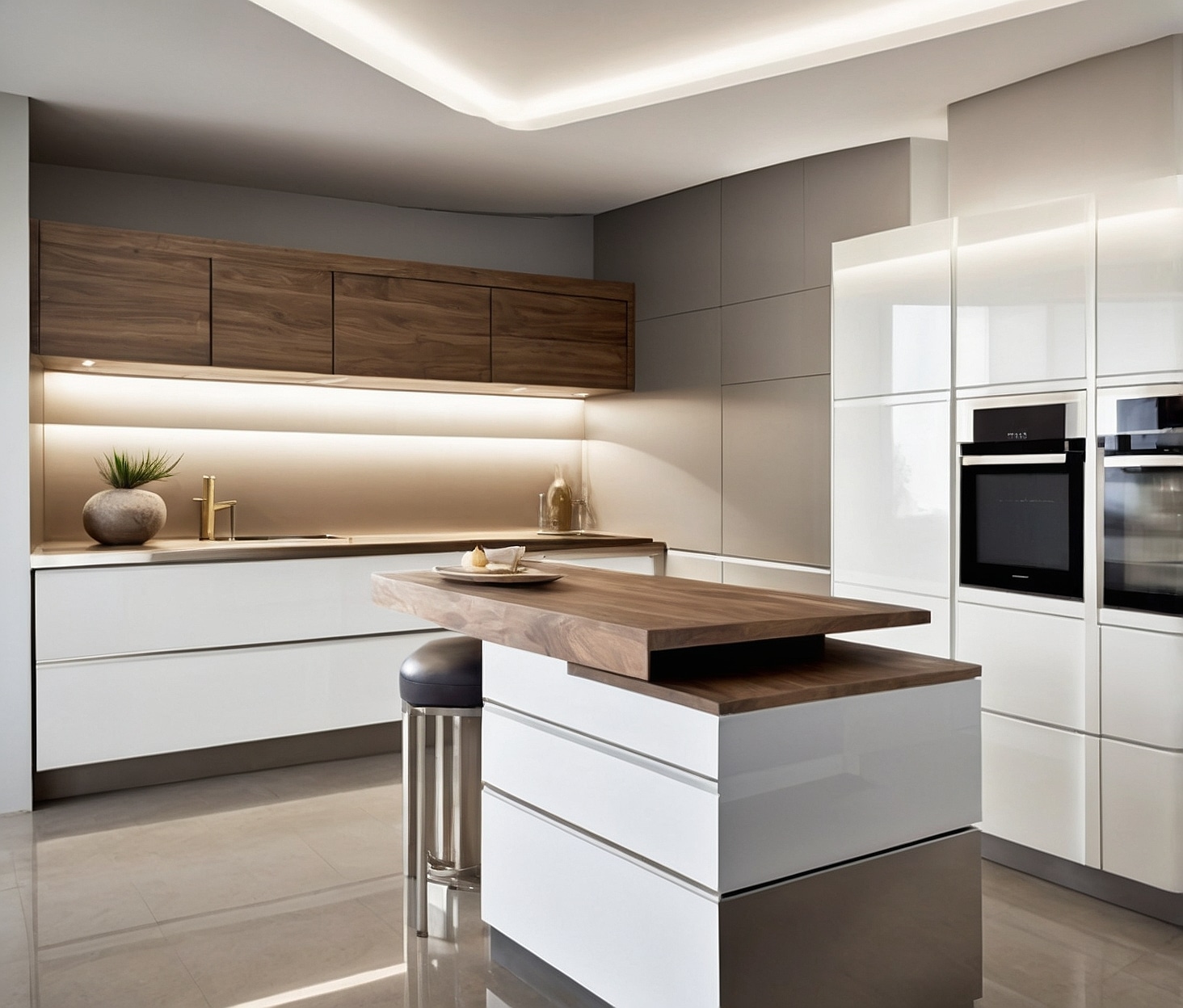 Cocina con estética moderna